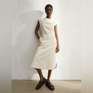 H&M natural cotton denim dress